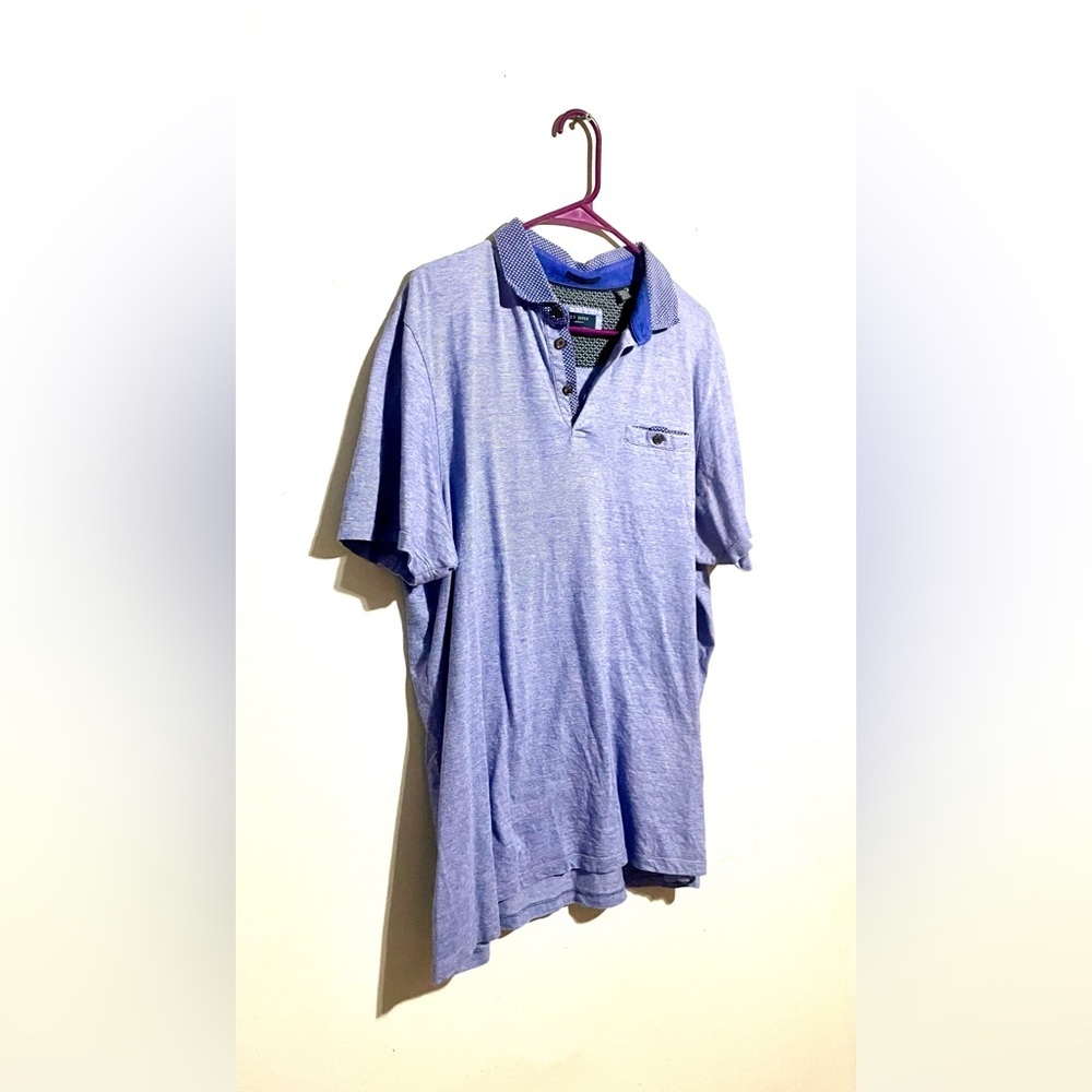 Ted Baker Mens Polo Golf Shirt Size 6 XL Preppy Designer Business Casual Work - Picture 2 of 6
